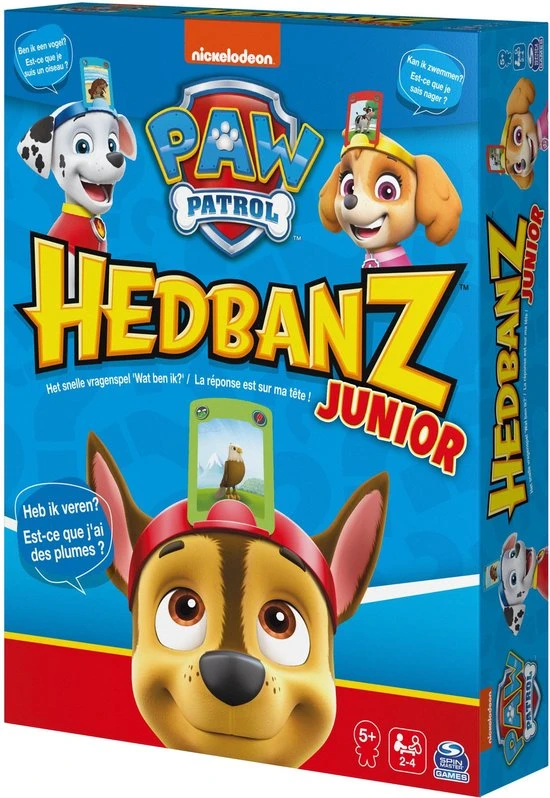 PAW Patrol - Pup - Bordspel - HedBanz Junior - Vragenspel - Nederlands-Frans Editie 8 PAW Patrol - Pup - Bordspel - HedBanz Junior - Vragenspel - Nederlands-Frans Editie - Afbeelding 8