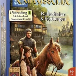999 Games Carcassonne: Kathedralen & Herbergen Uitbreiding Bordspel