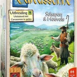 999 Games Carcassonne: Schapen & Heuvels Uitbreiding Bordspel