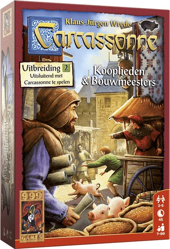 999 Games Carcassonne: Kooplieden & Bouwmeesters Uitbreiding Bordspel 8 999 Games Carcassonne: Kooplieden & Bouwmeesters Uitbreiding Bordspel - Afbeelding 8