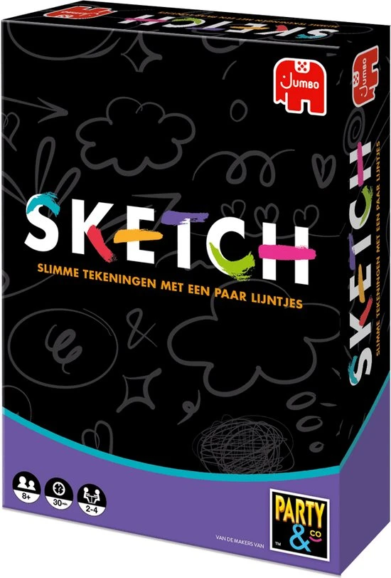 Jumbo Party & Co Sketch - Partyspel - Bordspel 10 Jumbo Party & Co Sketch - Partyspel - Bordspel - Afbeelding 10