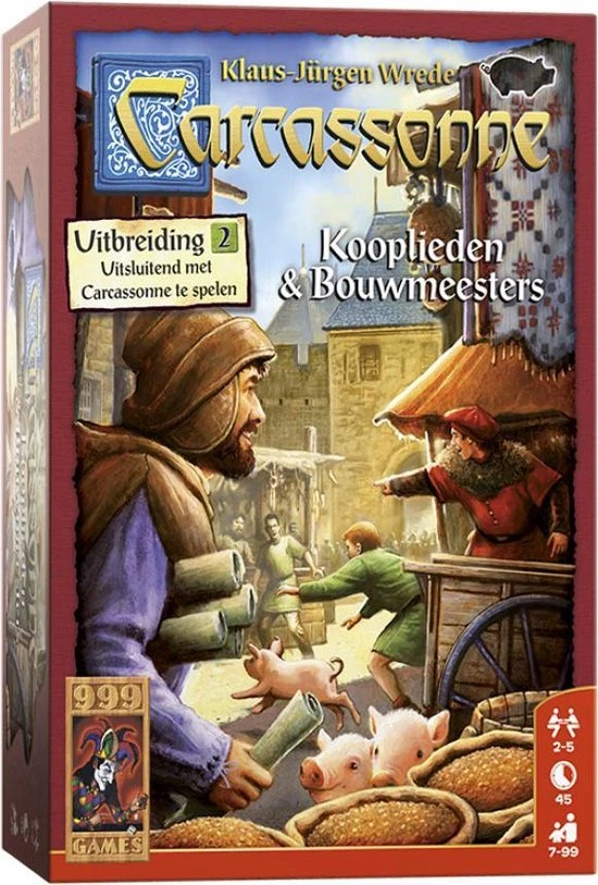 999 Games Carcassonne: Kooplieden & Bouwmeesters Uitbreiding Bordspel 7 999 Games Carcassonne: Kooplieden & Bouwmeesters Uitbreiding Bordspel - Afbeelding 7
