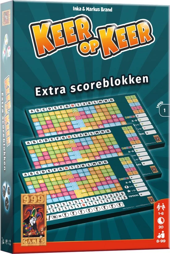 999 Games Scoreblokken Keer Op Keer Drie Stuks Level 1 Dobbelspel 1 999 Games Scoreblokken Keer Op Keer Drie Stuks Level 1 Dobbelspel