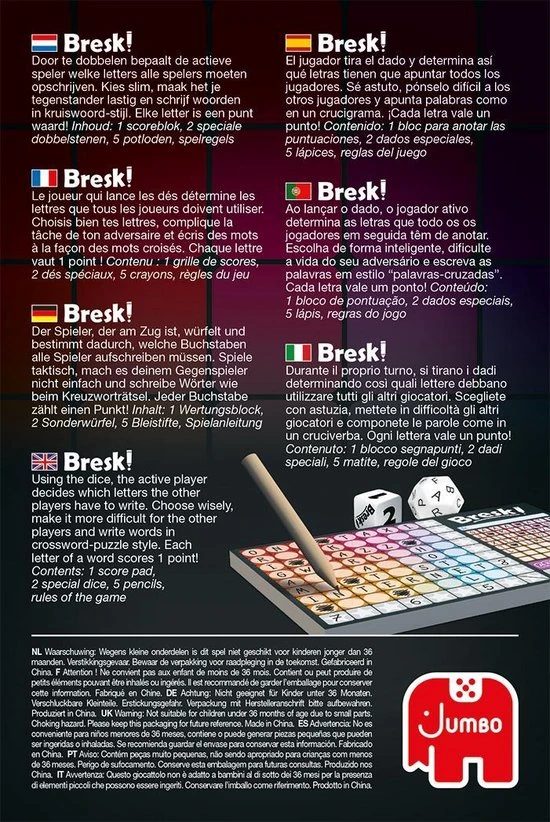 Jumbo Bresk! - Dobbelspel 8 Jumbo Bresk! - Dobbelspel - Afbeelding 8