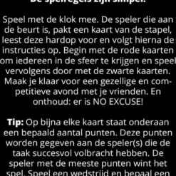 NX Party - NO EXCUSE - Drankspel - Nederlandstalig - Spelletjes Voor Volwassenen - Drank Spelletjes - Kaartspel 15 NX Party - NO EXCUSE - Drankspel - Nederlandstalig - Spelletjes Voor Volwassenen - Drank Spelletjes - Kaartspel -Spellen-voor-volwassenen Verkoop 550x828 13