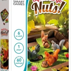 SmartGames - Squirrels Go Nuts! - 60 Opdrachten - Denkpuzzel