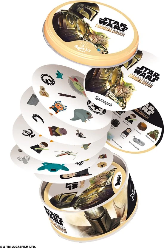 Zygomatic Board Game Studio Dobble Star Wars The Mandalorian - Kaartspel 9 Zygomatic Board Game Studio Dobble Star Wars The Mandalorian - Kaartspel - Afbeelding 9